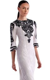 2 of 2 Edward Arsouni Couture SS0475 Dress White