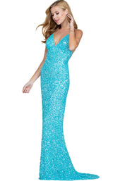 1 of 2 Scala 47551S Dress Turquoise