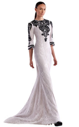 1 of 2 Edward Arsouni Couture SS0475 Dress White