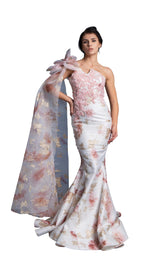 1 of 3 In Couture 4762 Dress Ivory-Rose