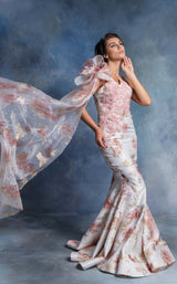 2 of 3 In Couture 4762 Dress Ivory-Rose