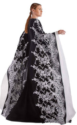 1 of 2 Edward Arsouni Couture SS0476 Dress White-Black