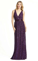 1 of 5 Mac Duggal 4770D Dress Aubergine