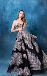2 of 2 In Couture 4778 Dress Black-Silver