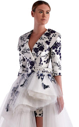 2 of 2 Edward Arsouni Couture SS0478 Dress White