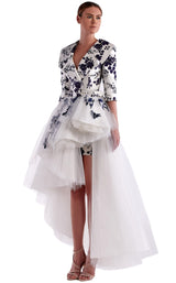 1 of 2 Edward Arsouni Couture SS0478 Dress White
