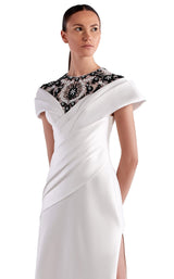 2 of 2 Edward Arsouni Couture SS0479 Dress White