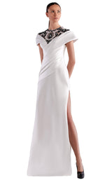 1 of 2 Edward Arsouni Couture SS0479 Dress White