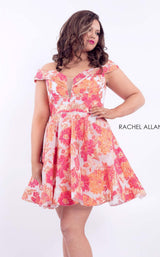 3 of 4 Rachel Allan 4803 Coral/Gold