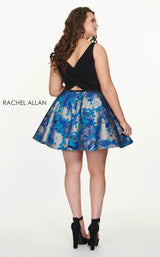 2 of 4 Rachel Allan 4810 Black/Aqua