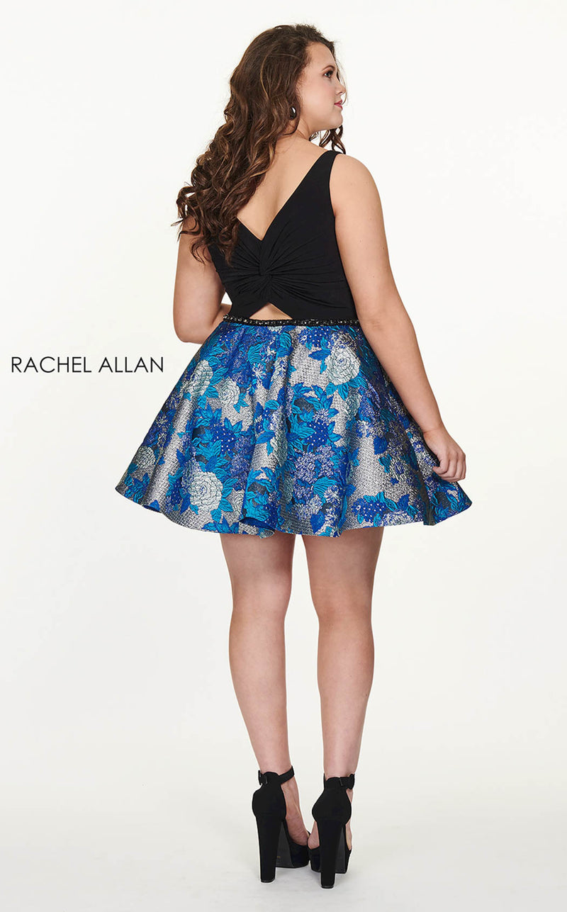 Rachel Allan 4810 Black/Aqua