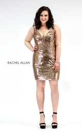 1 of 4 Rachel Allan 4811 Black Rose Gold