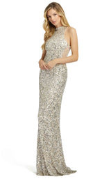 1 of 5 Mac Duggal 4818 Dress Silver