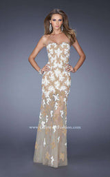 2 of 3 La Femme 20459 Nude/White