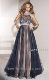 2 of 5 Alyce 6448 Navy/Champagne