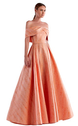1 of 2 Edward Arsouni Couture SS0482 Dress Orange