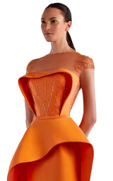 2 of 2 Edward Arsouni Couture SS0483 Dress Orange