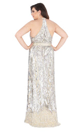 3 of 6 Mac Duggal Fabulouss 4846K Silver/Nude