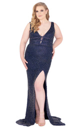 2 of 10 Mac Duggal Fabulouss 4850K Midnight Blue