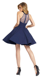 2 of 6 Mac Duggal 48551i Dress Midnight-Blue
