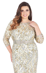 6 of 10 Mac Duggal Fabulouss 4857F Platinum