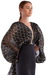 3 of 4 Edward Arsouni Couture SS0486 Dress Black