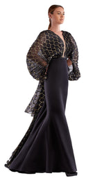 1 of 4 Edward Arsouni Couture SS0486 Dress Black