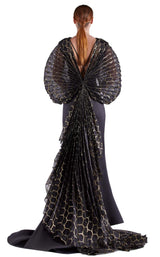 2 of 4 Edward Arsouni Couture SS0486 Dress Black