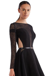 2 of 2 Edward Arsouni Couture SS0487 Dress Black