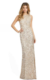 1 of 5 Mac Duggal 4876D Dress Silver-Nude