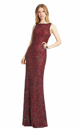 1 of 4 Mac Duggal 4876L Burgundy