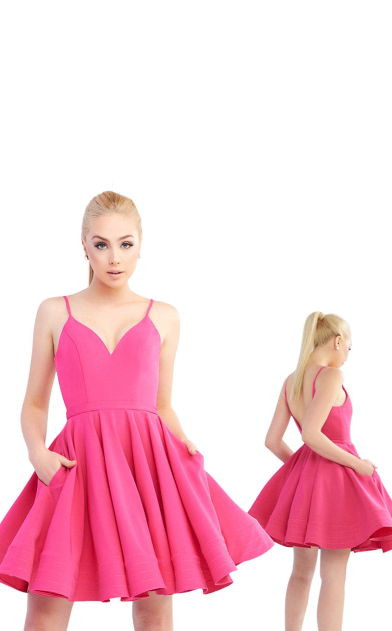 open lace back dress Mac Duggal Embellished One Shoulder A Line Gown main image 0