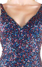 5 of 6 Mac Duggal 4877L Midnight-Multi