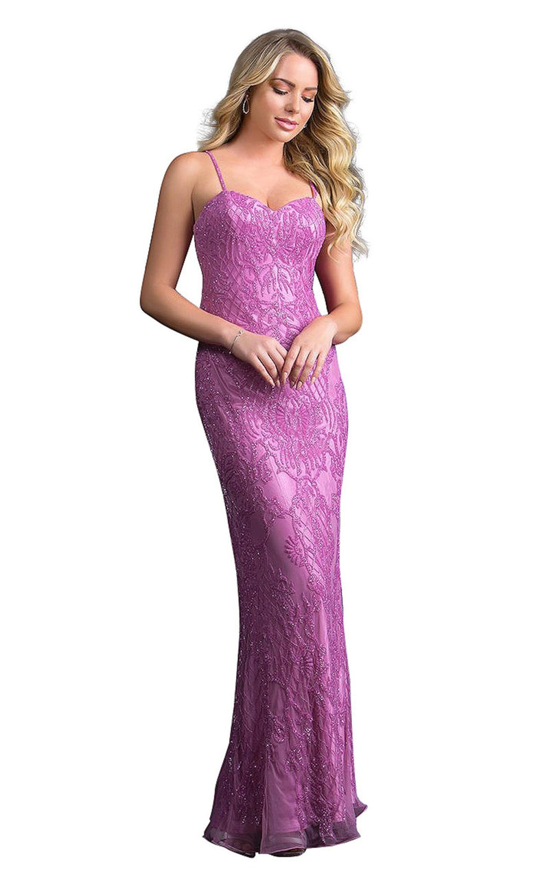 strapless open back dress Scala 80170 - Long Sheath Dress main image 0