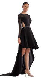 1 of 2 Edward Arsouni Couture SS0487 Dress Black