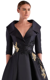 2 of 2 Edward Arsouni Couture SS0488 Dress Black