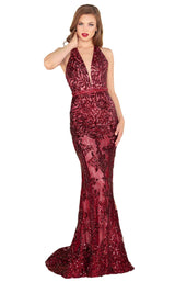 1 of 6 Mac Duggal 48821R Wine