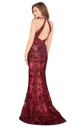6 of 6 Mac Duggal 48821R Wine