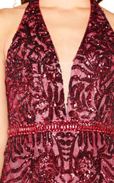 5 of 6 Mac Duggal 48821R Wine