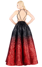 2 of 4 Mac Duggal 48824H Ruby-Onyx