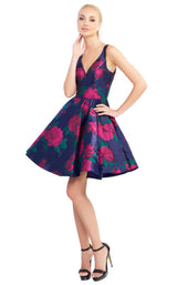 1 of 4 Mac Duggal 48853I Midnight Floral