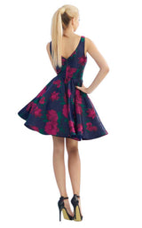 2 of 4 Mac Duggal 48853I Midnight Floral