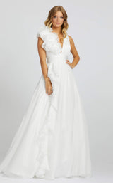 1 of 5 Mac Duggal 48856 Dress White