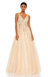 1 of 3 Mac Duggal 48858 Dress Peach-Blossom
