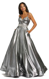 1 of 3 Mac Duggal 48885M Dress Sterling
