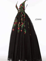 3 of 7 Jovani 48891 Black Multi