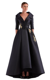 1 of 2 Edward Arsouni Couture SS0488 Dress Black