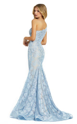 3 of 4 Mac Duggal 48910 Dress Powder-Blue