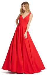 1 of 4 Mac Duggal 48924i Dress Red
