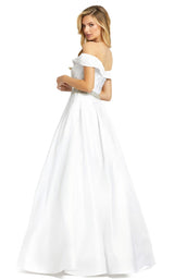 2 of 3 Mac Duggal 48926M Dress White